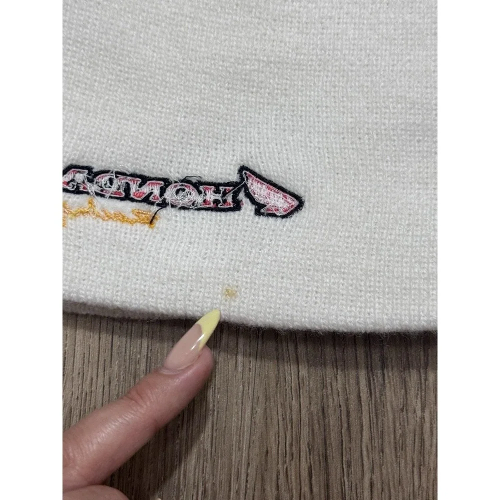 Vintage Honda Racing Woody Woodpecker Flame Beanie One Size
